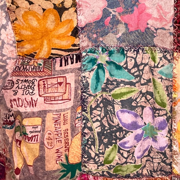 Sacred Threads Multicolor Patchwork Button Down Shirt - Picture 7 of 11